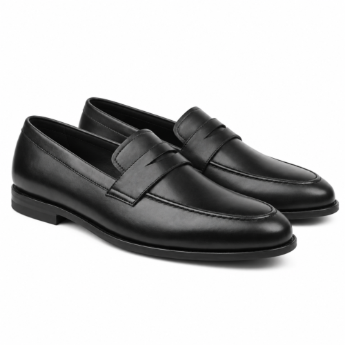 Camden Men's Black Calf Leather Loafer