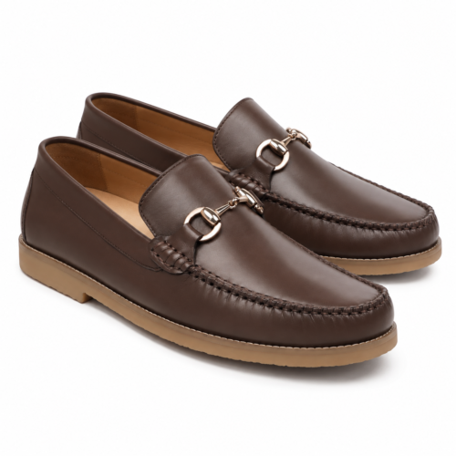 Cavendish Men's Dark Brown Calf Leather Loafer