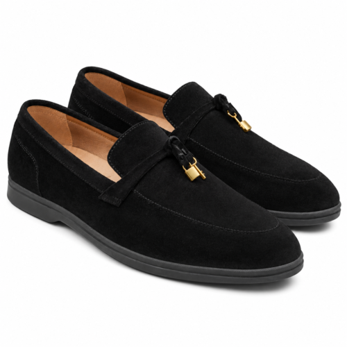 Dorchester Men's Black Suede Loafer