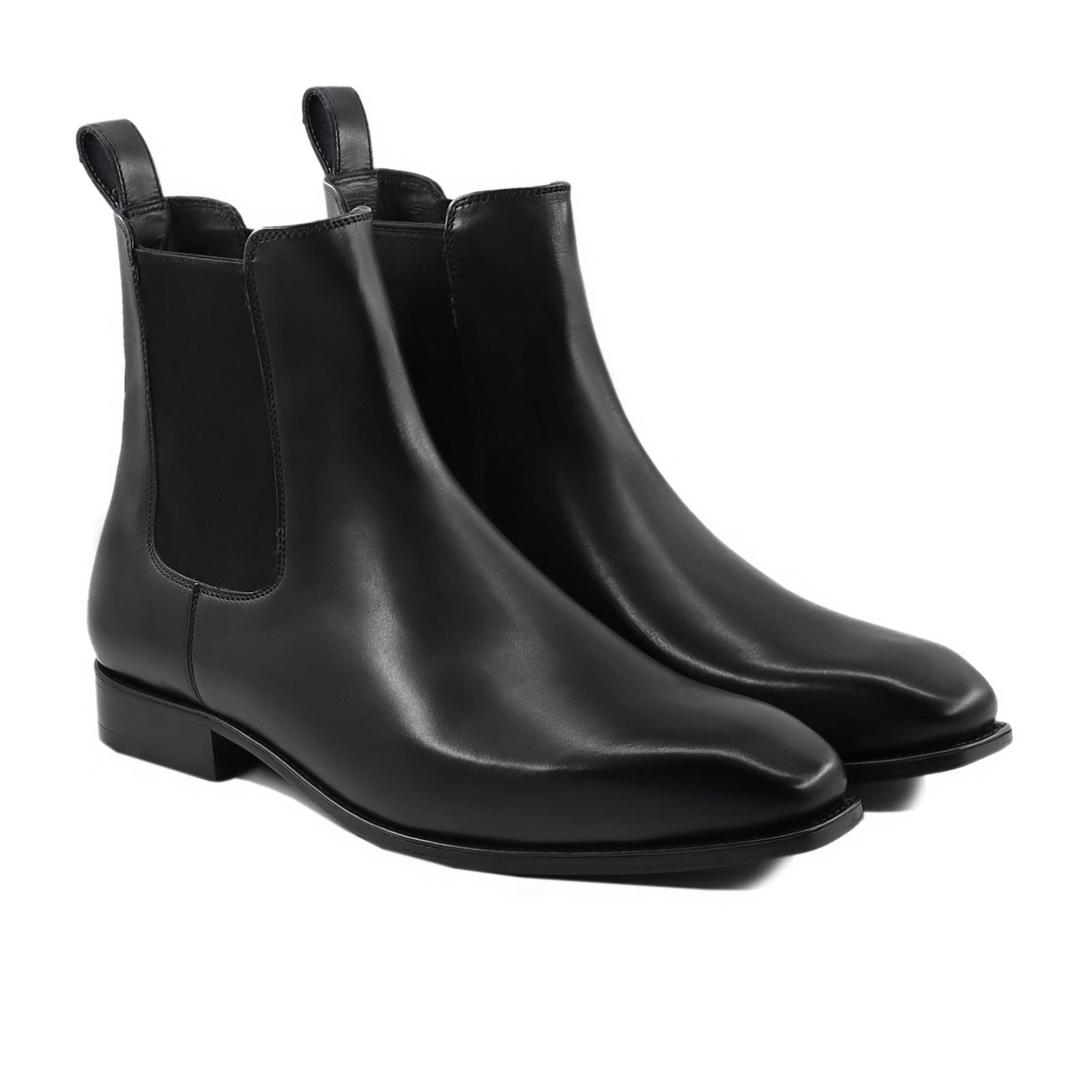 Bristol Men's Black Calf Leather Chelsea Boot