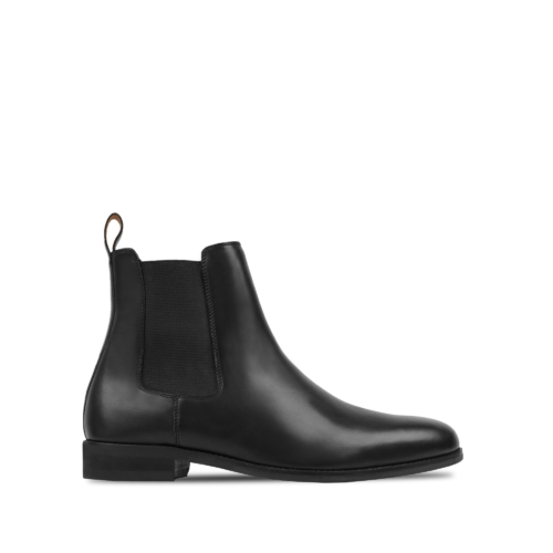Brooks Men's Black Calf Leather Chelsea Boot