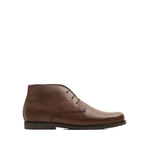 Dalton Men's Dark Brown Pebble Grain Chukka Boot