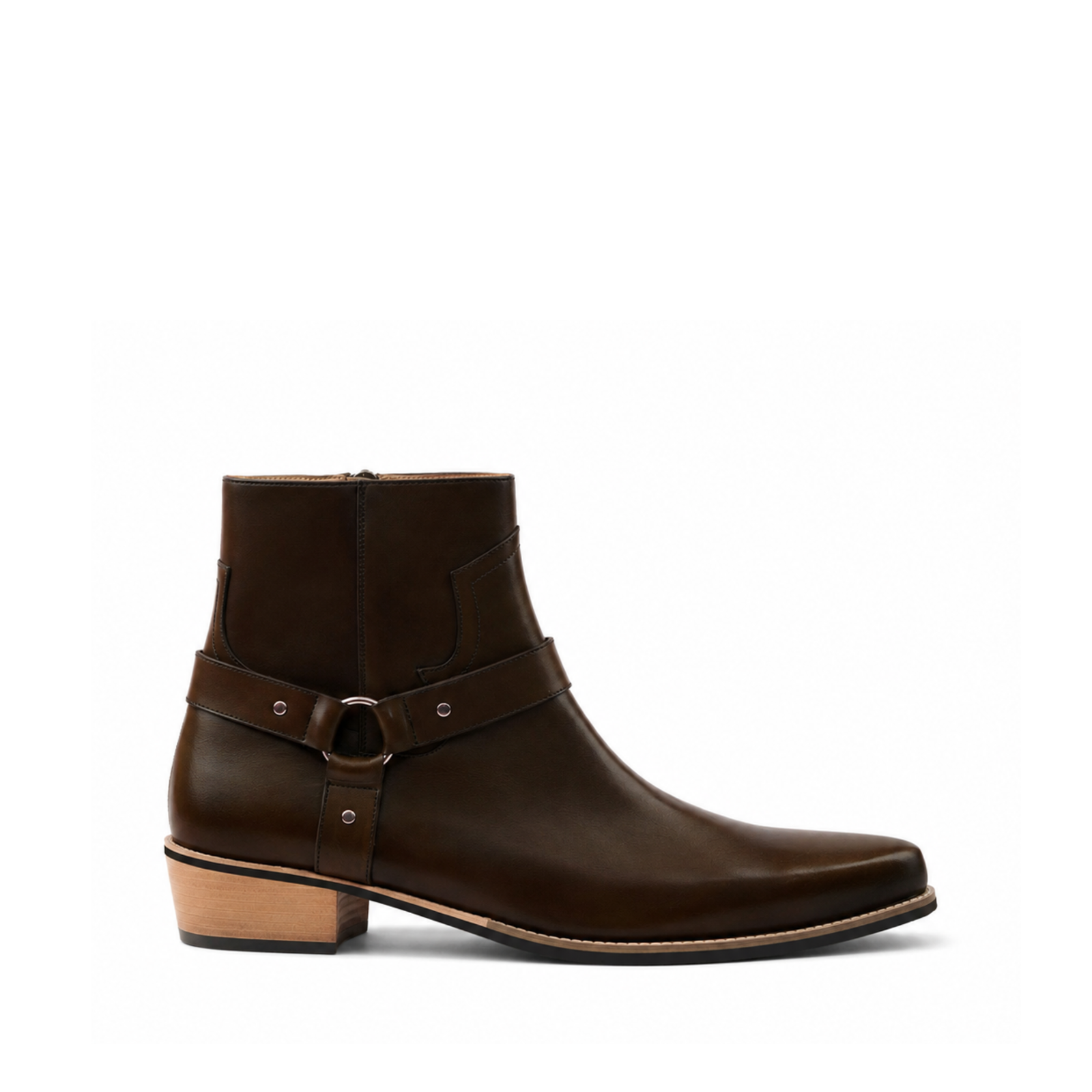 Denton Men's Dark Brown Calf Leather Jodhpur Boot