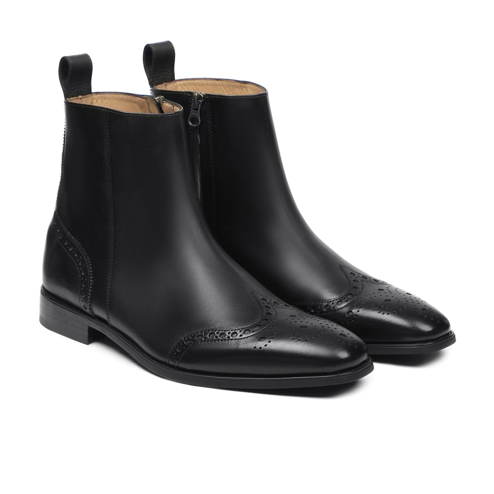 Drake Men's Black Calf Leather Chelsea Boot