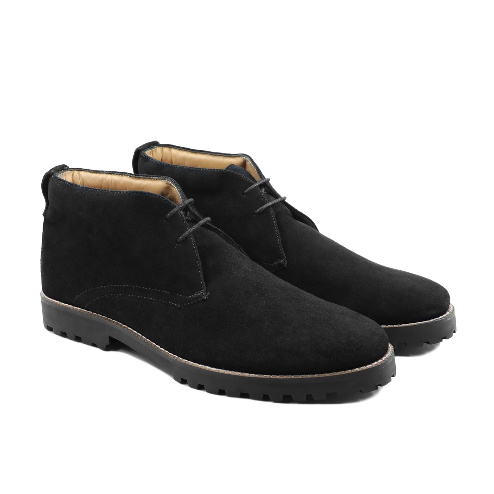 Lawson Men's Black Kid Suede Chukka Boot