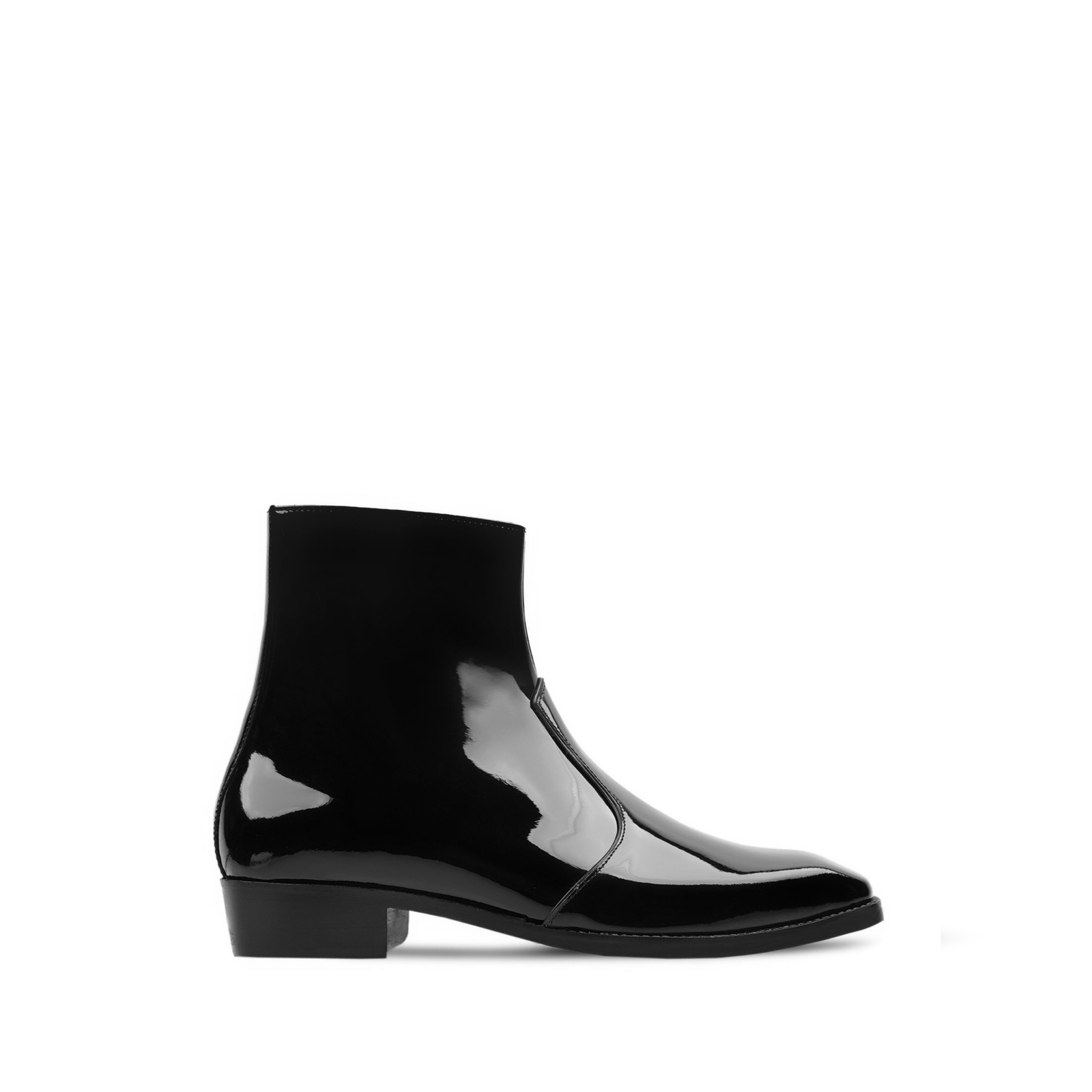 Maddox Men's Black Patent Leather Chelsea Boot