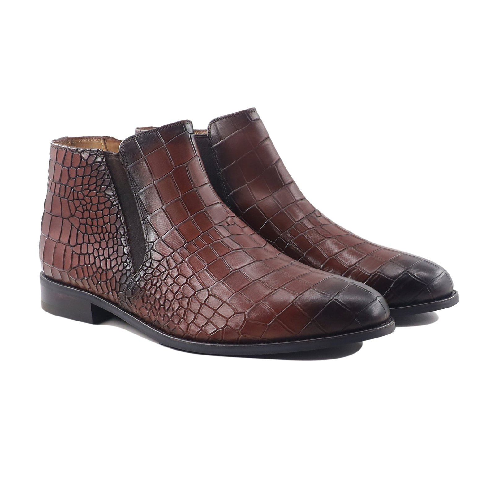 Whitaker 2 Men's Burnished Brown Calf Leather Chelsea Boot