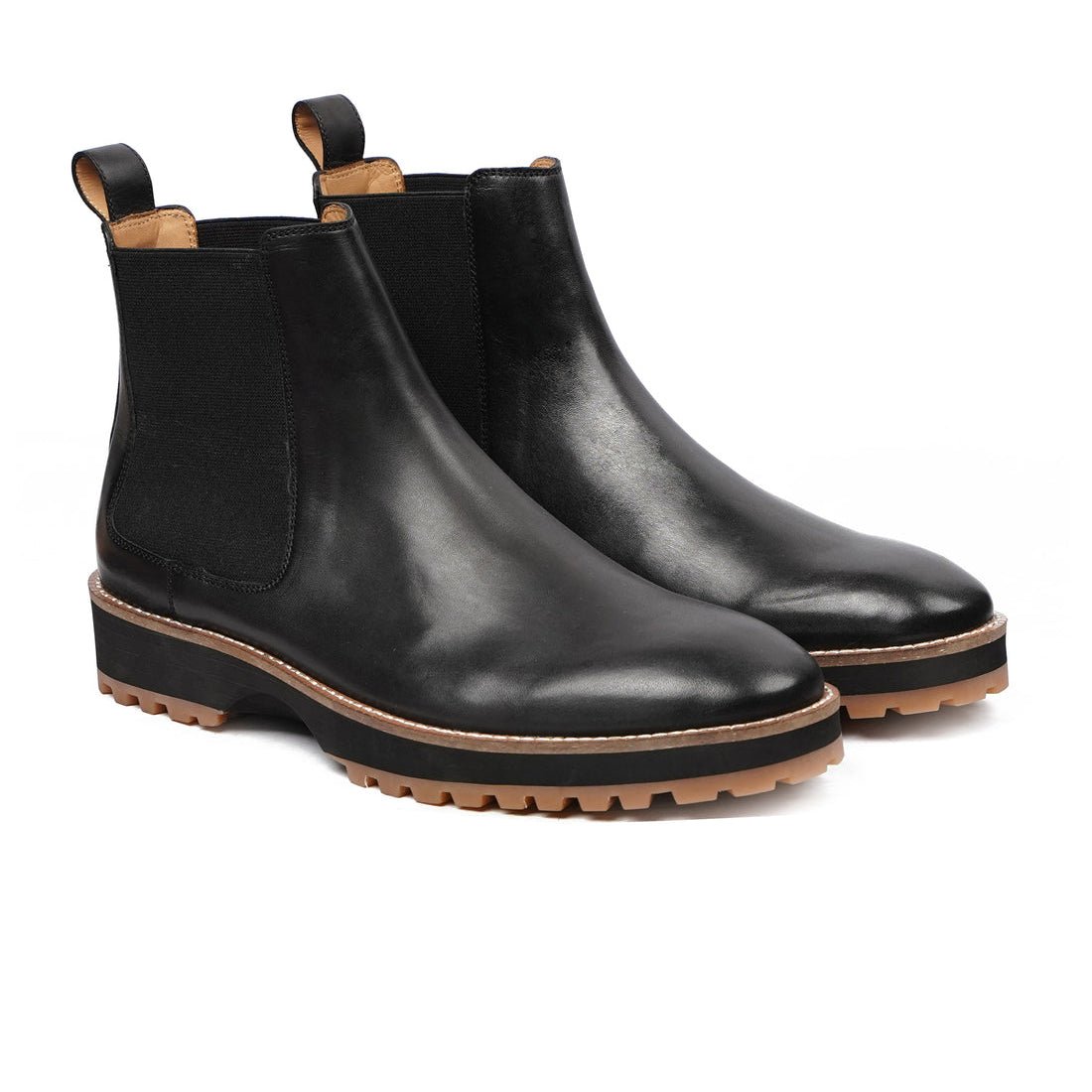 Denton 3 Men's Black Calf Leather Chelsea Boot