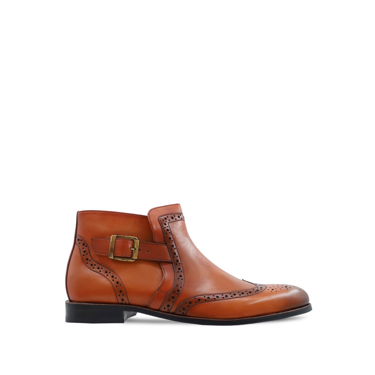 Quincy 3 Men's Busnish Tan Calf Leather Jodhpur