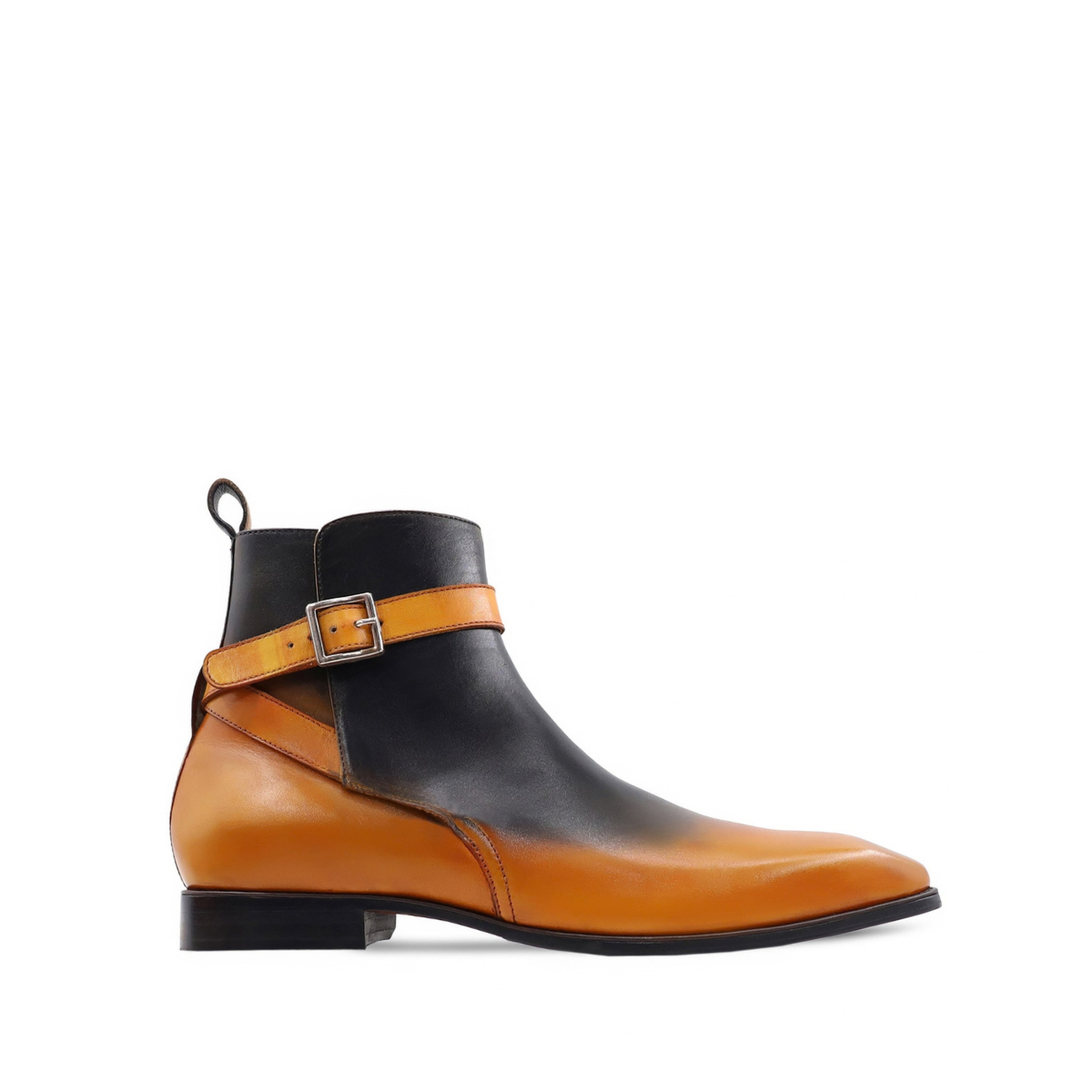 Bentley 4 Men's Tan and Black Calf Leather Jodhpur Boot
