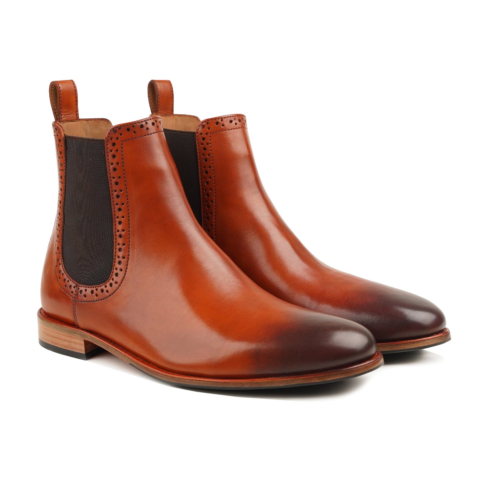 Milford 4 Men's Burnished Tan Calf Leather Chelsea Boot