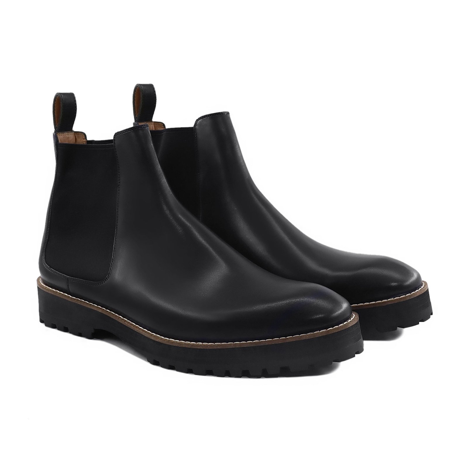 Nash 4 Men's Black Calf leather Chelsea Boot