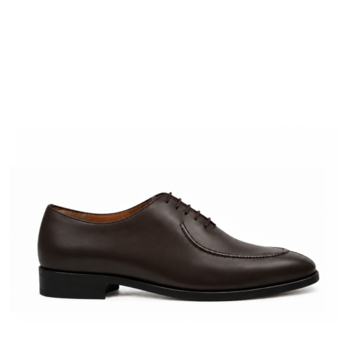 Everett Men's Dark Brown Calf Leather Wholecut Shoes