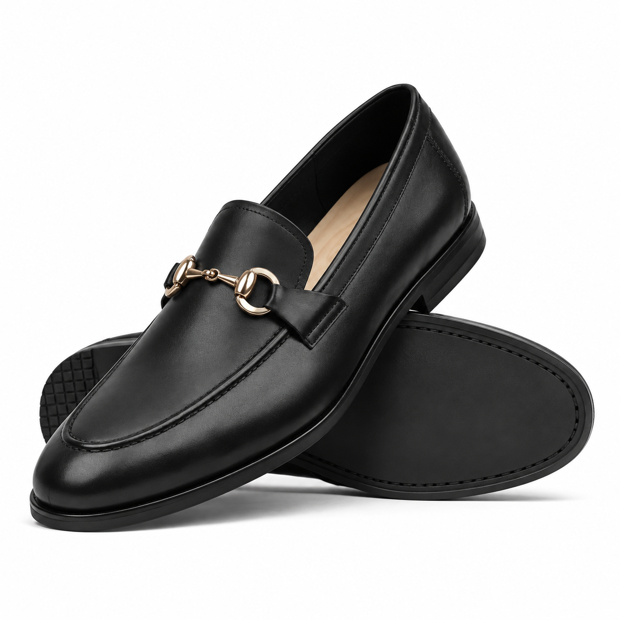 Kingsley Men's Black Calf Leather Loafer