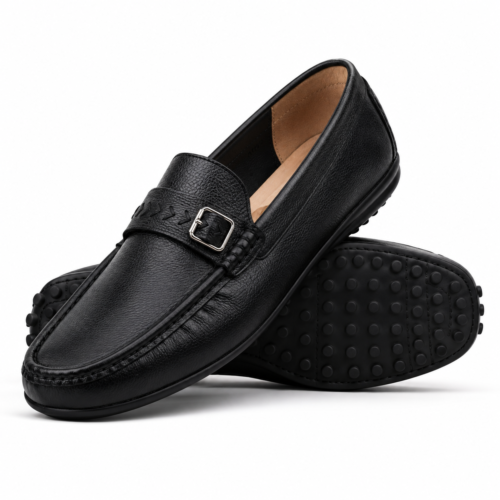 Arden 2 Men's Black Milled Leather Driver
