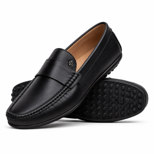 Bedford 2 Men's Black Calf Leather Driver
