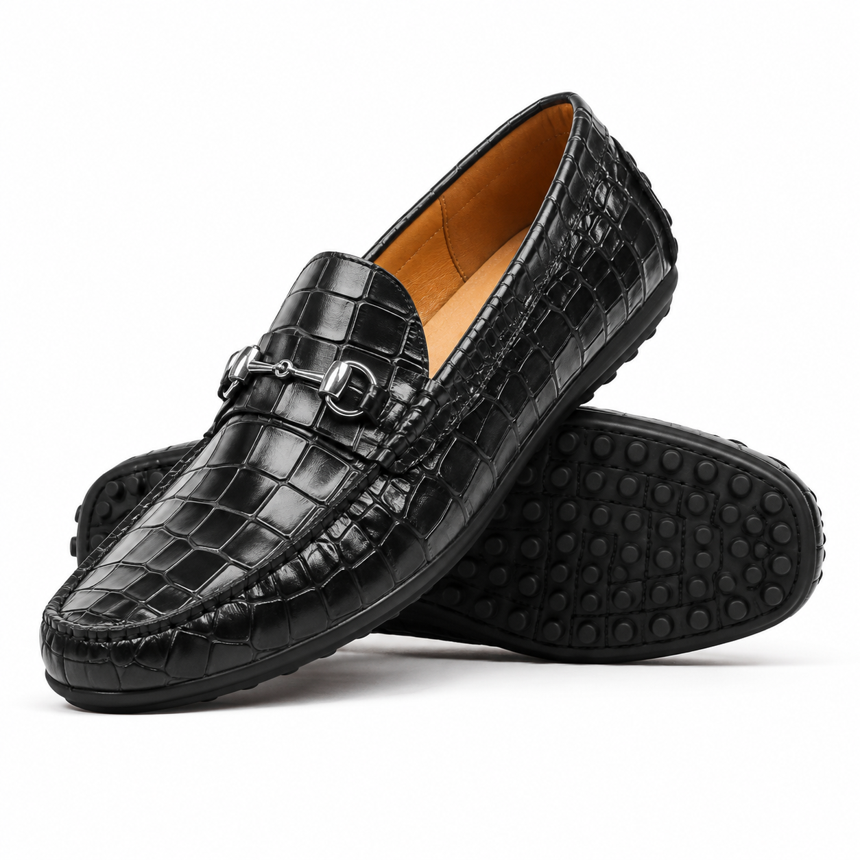 Everley 2 Men's Black Calf Leather Driver Shoe