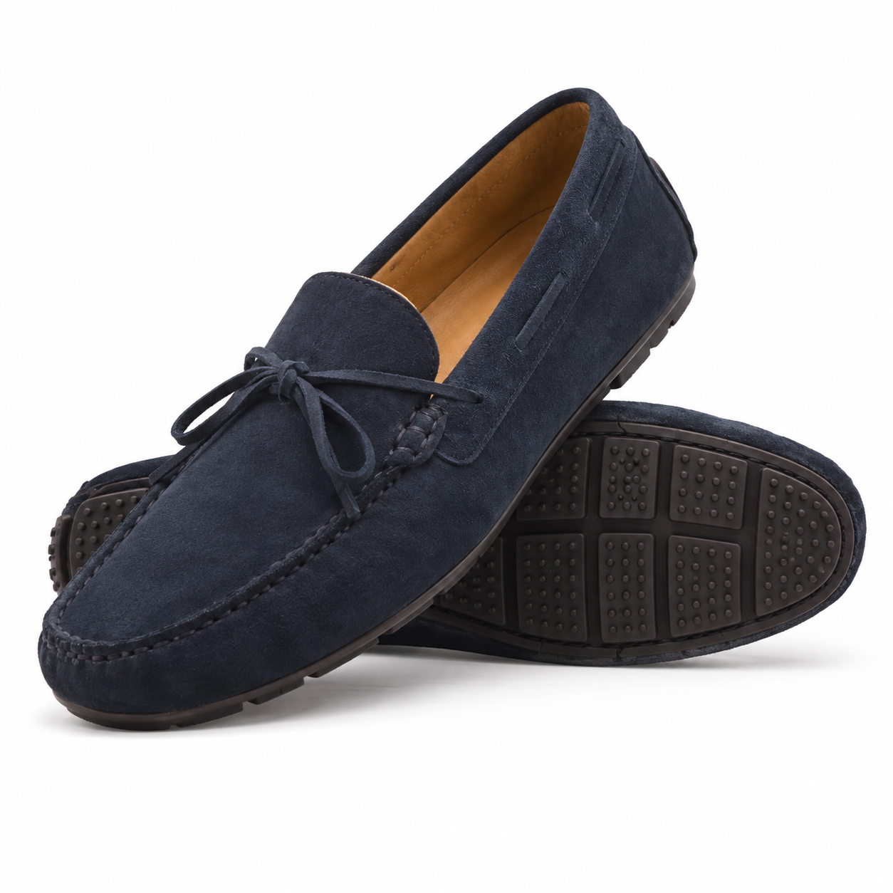 Kensington 2 Men's Dark Blue Kid Suede Driver Shoe