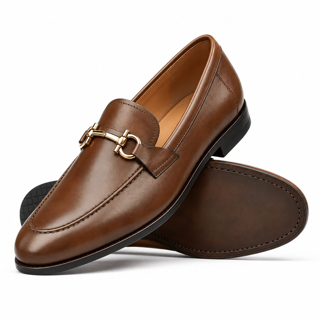 Savile Men's Brown Patina Calf Leather Loafer