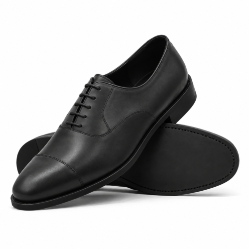 Coniston Men's Black Calf Leather Oxford Shoes
