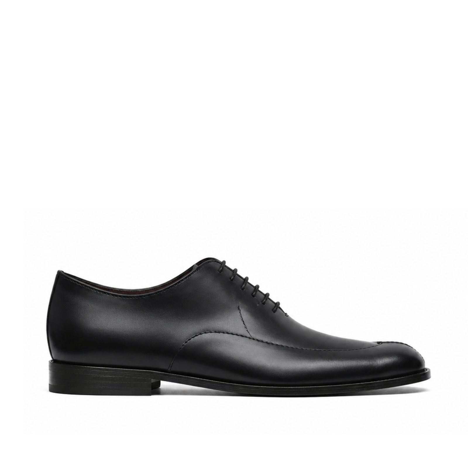 Kingsley Men's Black Calf Leather Wholecut Shoes