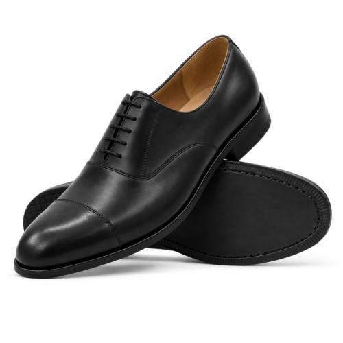 Fairmont Men's Black Calf Leather Oxford Shoes