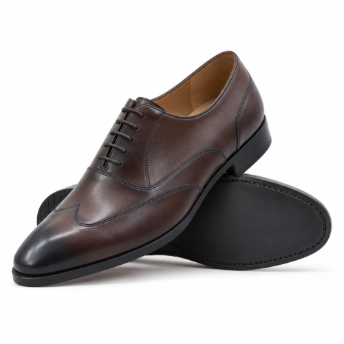 Grafton Men's Dark Brown Calf Leather Oxford Shoes