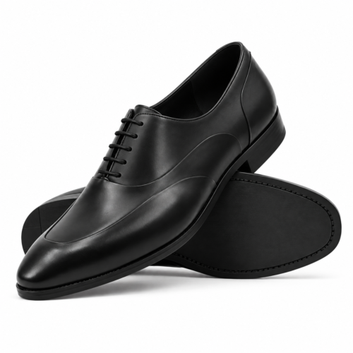 Hampstead Men's Black Calf Leather Oxford Shoes