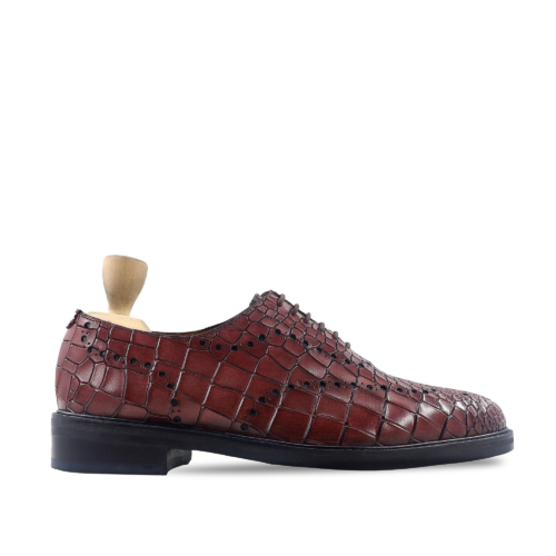 Pembroke Men's Oxblood Calf Leather Wholecut Shoes