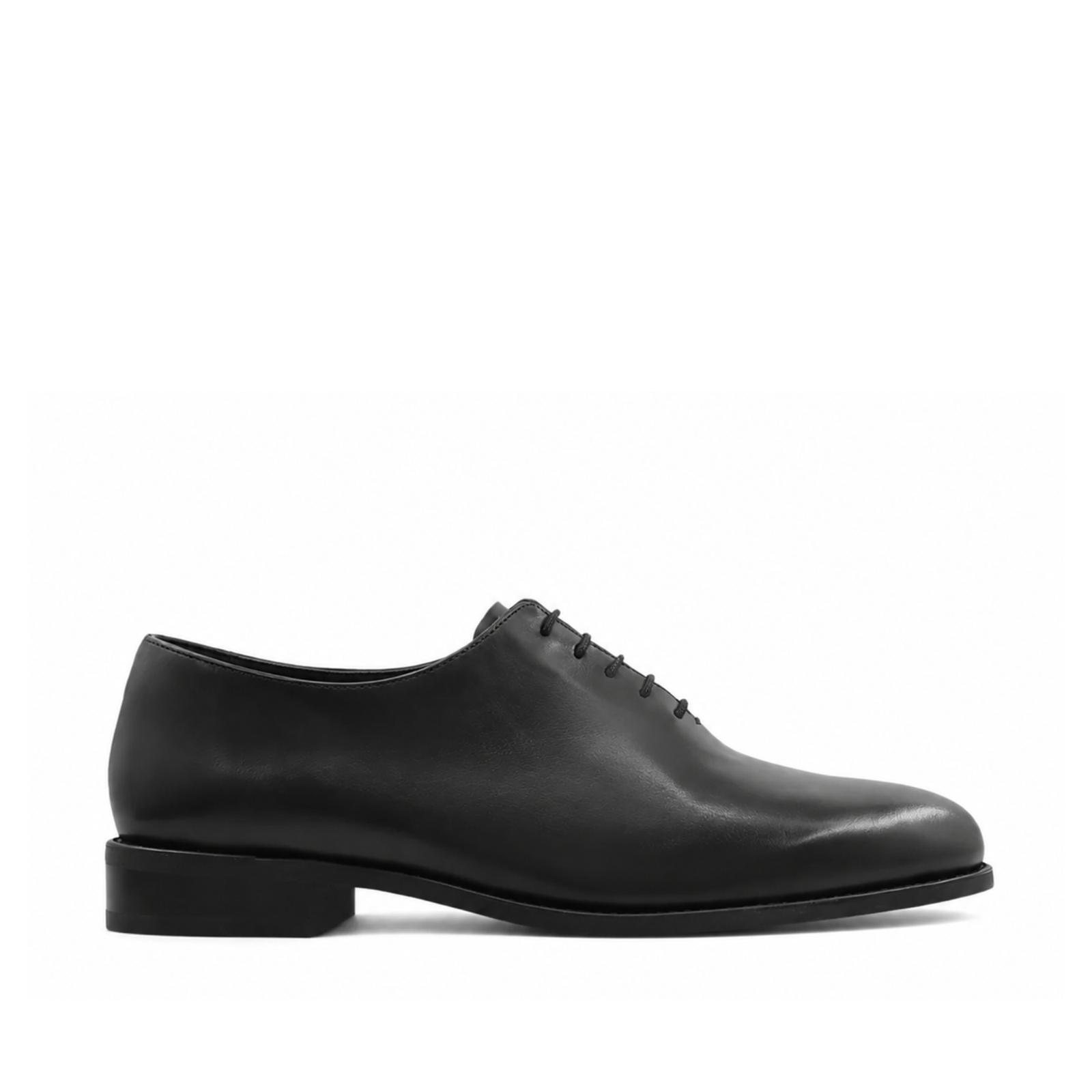 Richmond Men's Black Calf Leather Wholecut Shoes