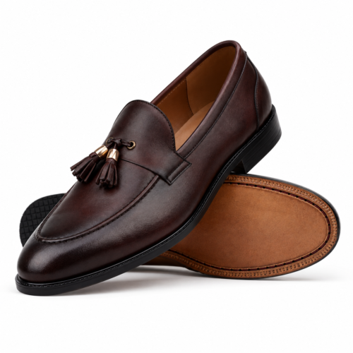 Chelsea Men's Brown Patina Calf Leather Loafer