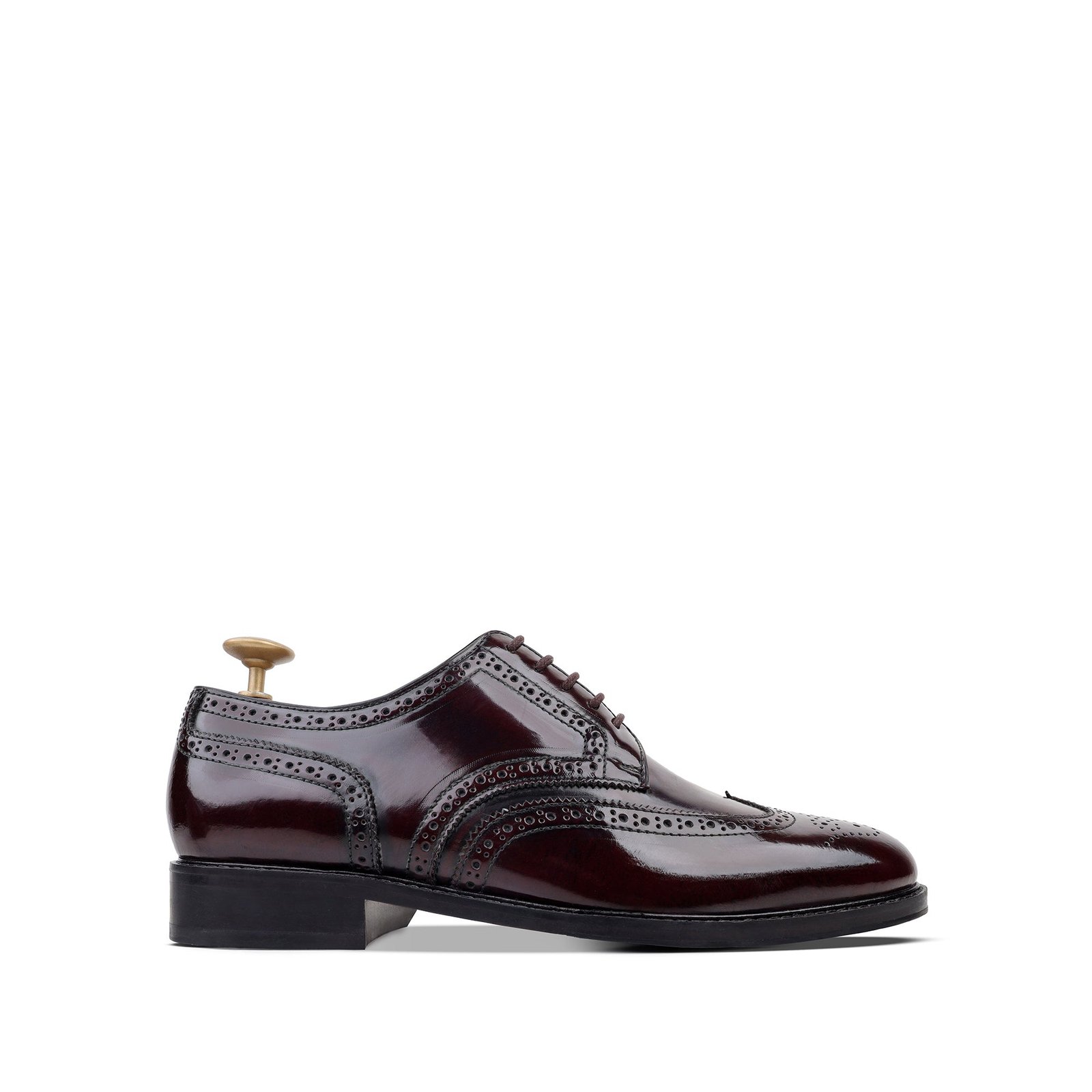 Branson Men's Burgundy Calf Leather Derby Shoe