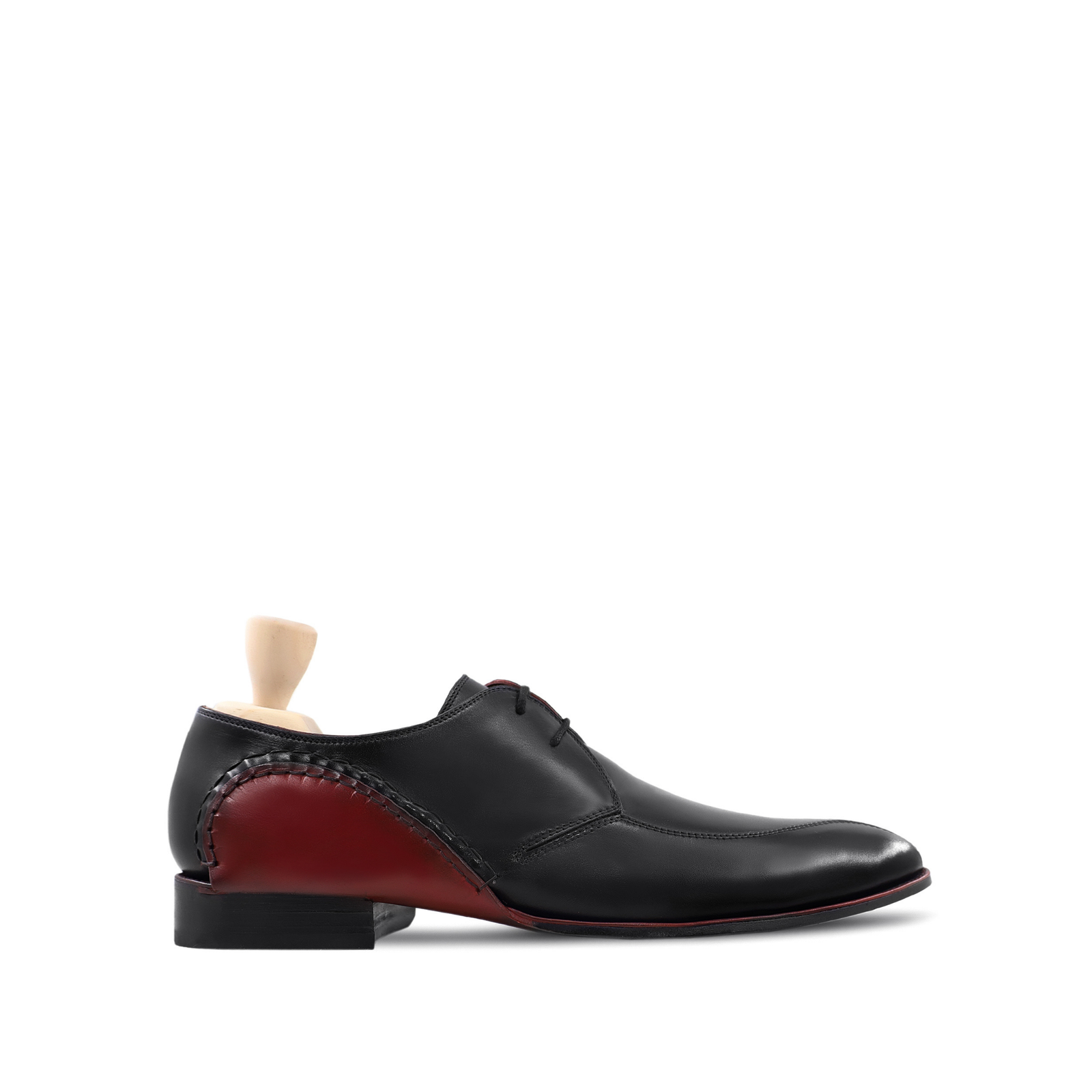 Byron Men's Black Calf Leather Derby Shoe