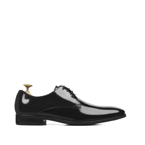 Emmett Men's Black Box Leather Derby Shoe