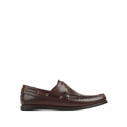 Halston Men's Brown Calf Leather Derby Shoe