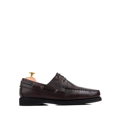Grayson Men's Dark Brown Calf Leather Derby Shoe