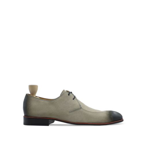 Bentley 2 Men's Steel Grey Kid Suede Derby Shoe
