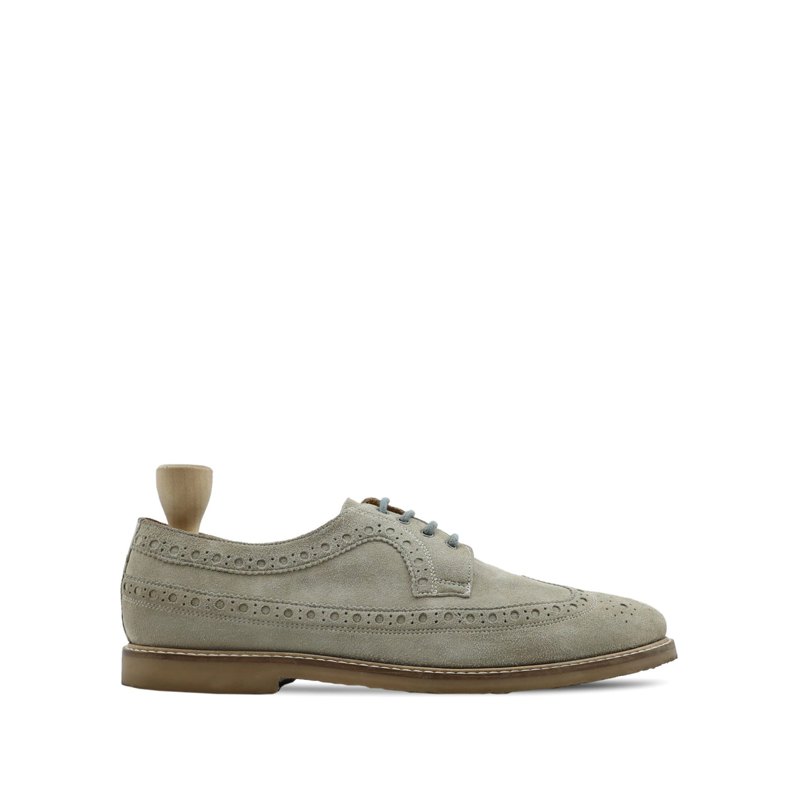 Remington 2 Men's Steel Grey Kid Suede Derby Shoe