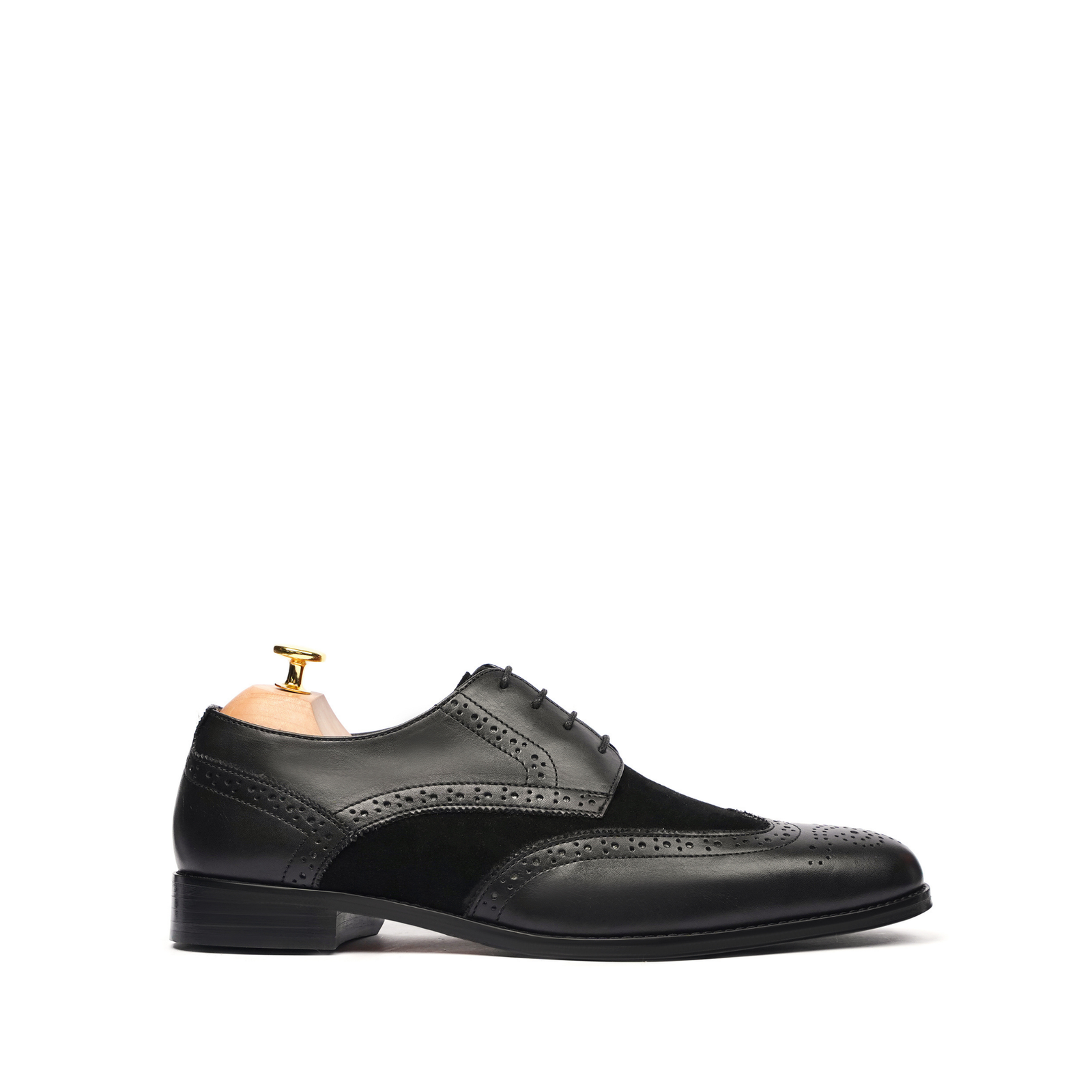 Kensington 3 Men's Black Calf and Kid Suede Derby Shoe