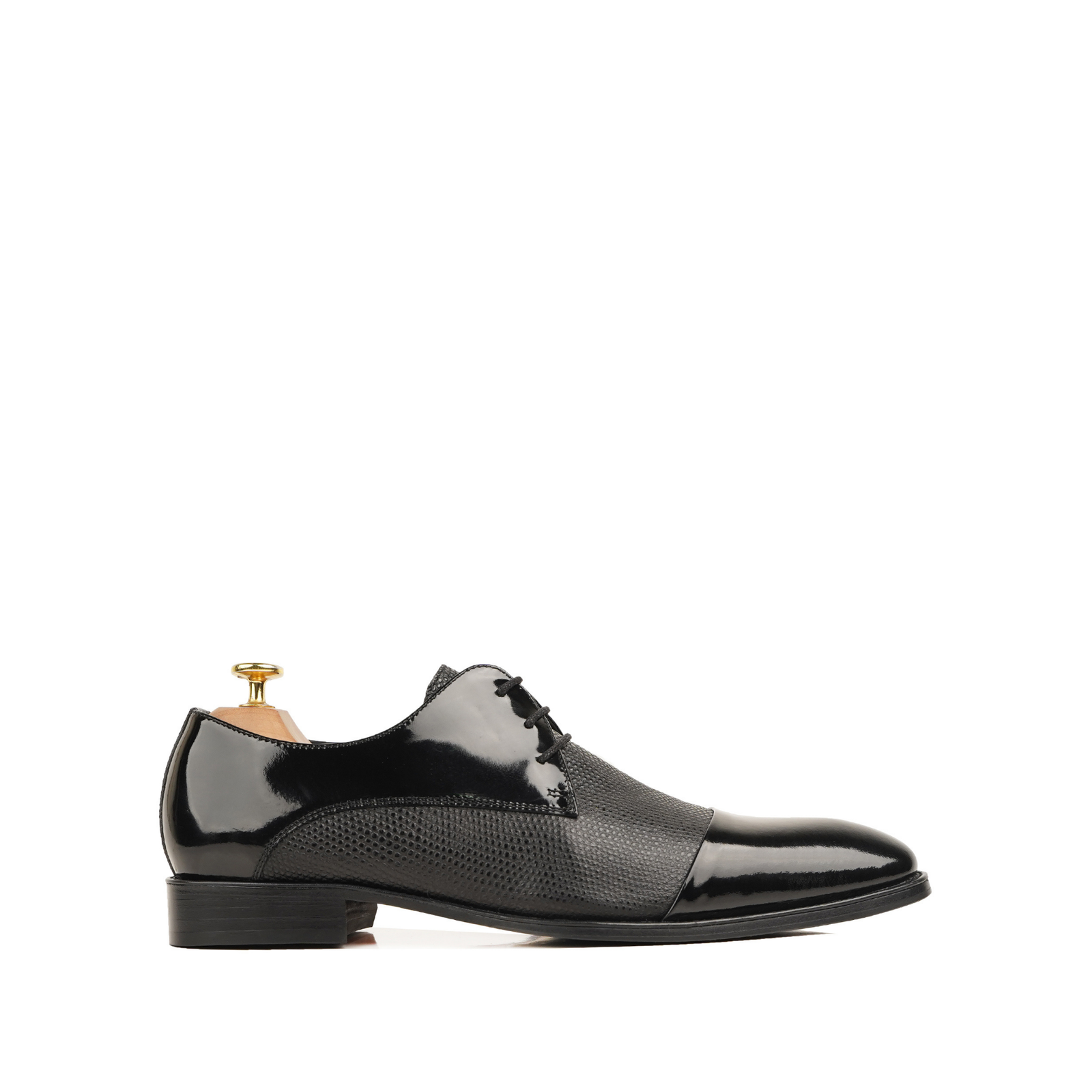 Sutton 3 Men's Black Patent Leather Derby Shoe