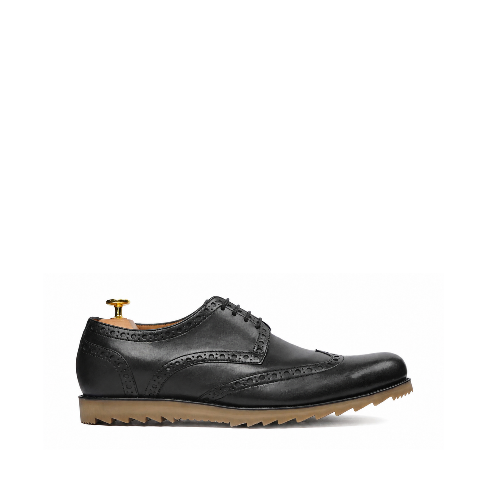 Bedford 5 Men's Me's Black Calf Leather Derby Shoe