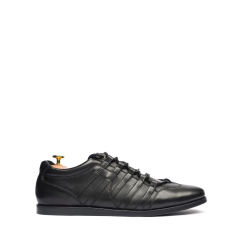 Sutton Men's Black Calf Leather Jogger