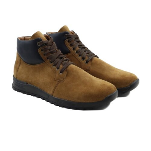 Bristol 2 Men's Brown Kid Suede Leather Jogger
