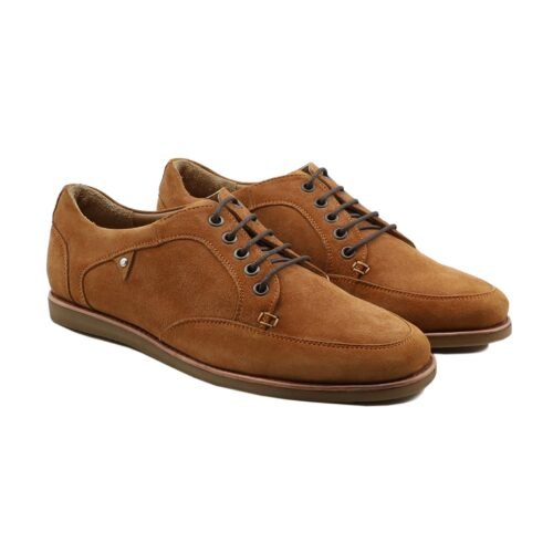 Quincy 2 Men's Orange Tan Kid Suede Leather Jogger