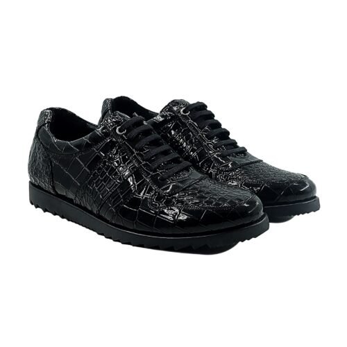 Hampton 3 Men's Black Patent Leather Jogger