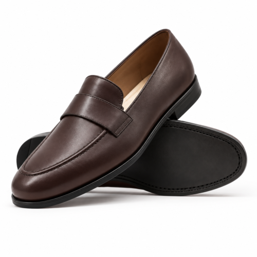 Greenwich Men's Dark Brown Calf Leather Loafer
