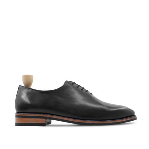 Westminster Men's Black Calf Leather Wholecut Shoes