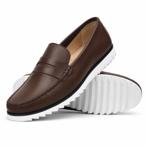 Oxford Men's Dark Brown Calf Leather Loafer