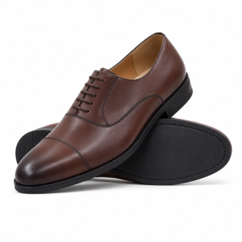 Wentworth Men's Brown Calf Leather Oxford Shoes