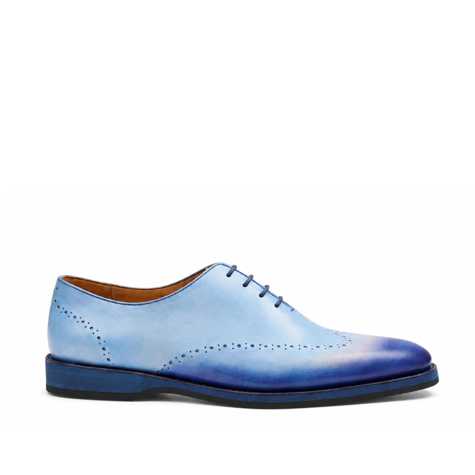 Albemarle Men's Patina Calf Leather Wholecut Wholecut Shoes